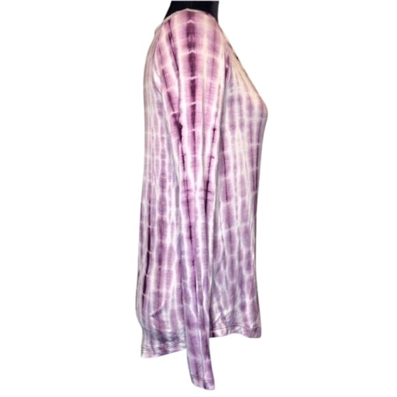 Aeropostale Women's Seriously Soft Perfect V Purple Tie-Dye V-Neck Tee Size S - Picture 4 of 9